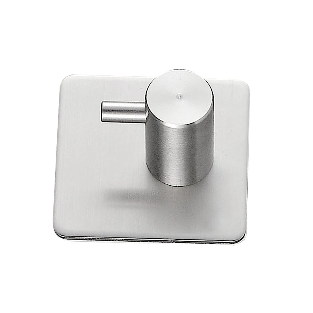 

5PCS Bathroom hooks for kitchen Door Wall Hanger Wall Hooks Hanger Self Adhesive Robe Towel Hook 304 Stainless Steel