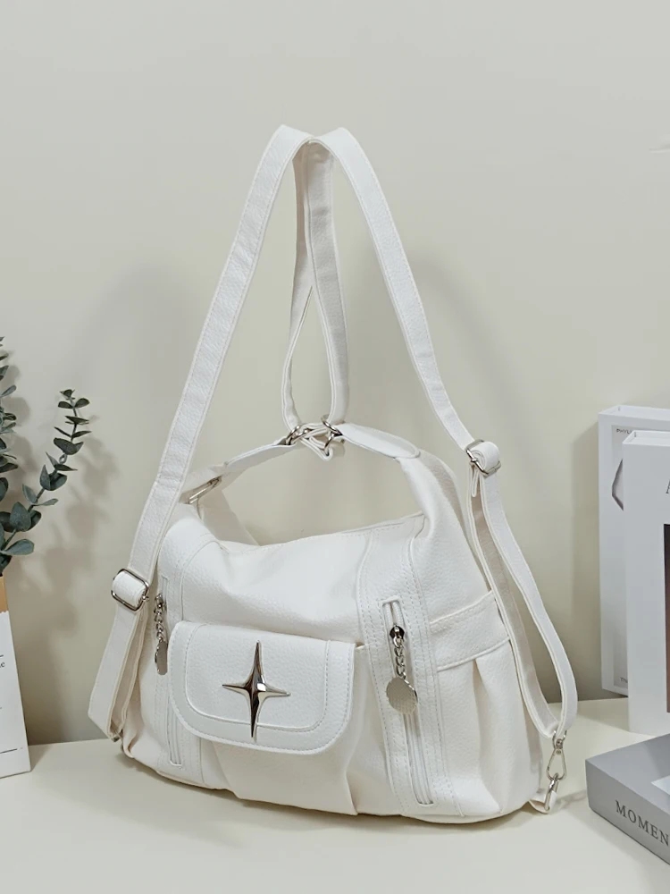 Винтажные сумки JIAERDI Y2k для женщин популярные женские белые рюкзаки из