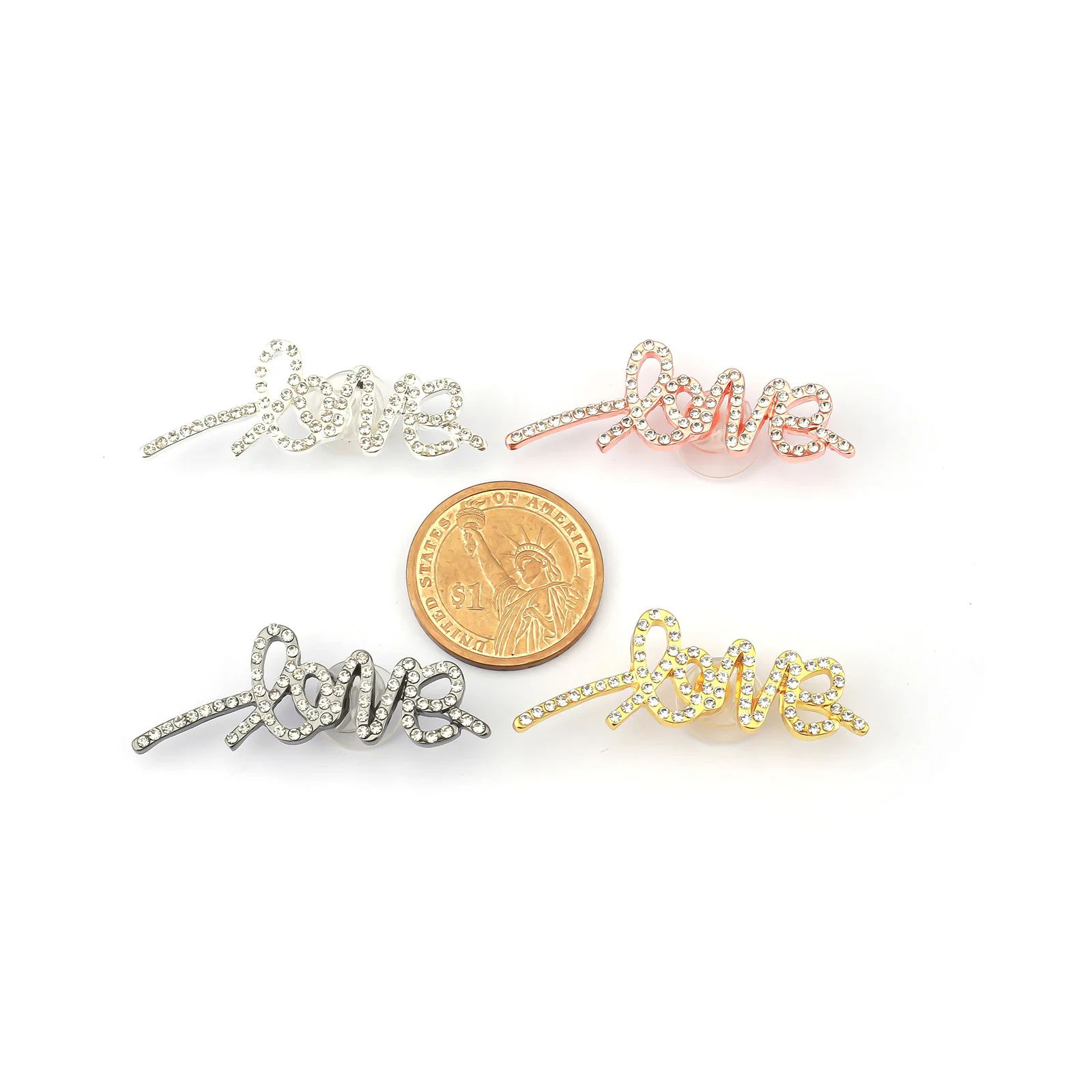 10pcs Love Shoe Charms Accessories Decorations Aolly Croc Jibz Buckle for DIY X-mas Gift CBC71