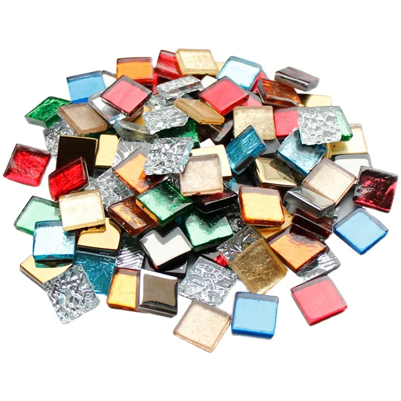 90 шт. зеркальная мозаичная плитка из хрустального стекла 1 5 см квадратная с