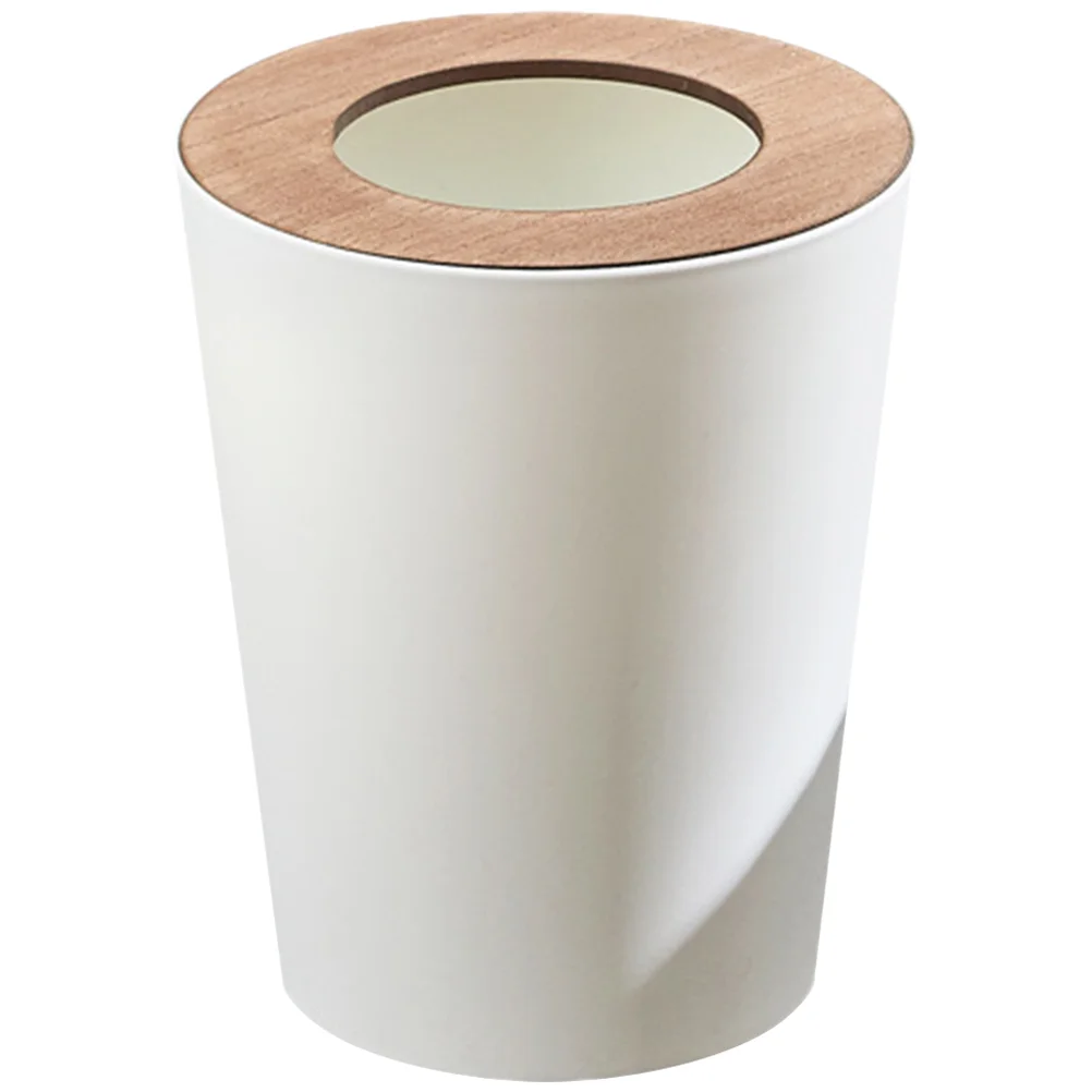 

Can Trash Basket Waste Garbage Bin Rubbish Kitchenbedroom Bathroom Wastebasket Container Storage Pressing Round Decorative