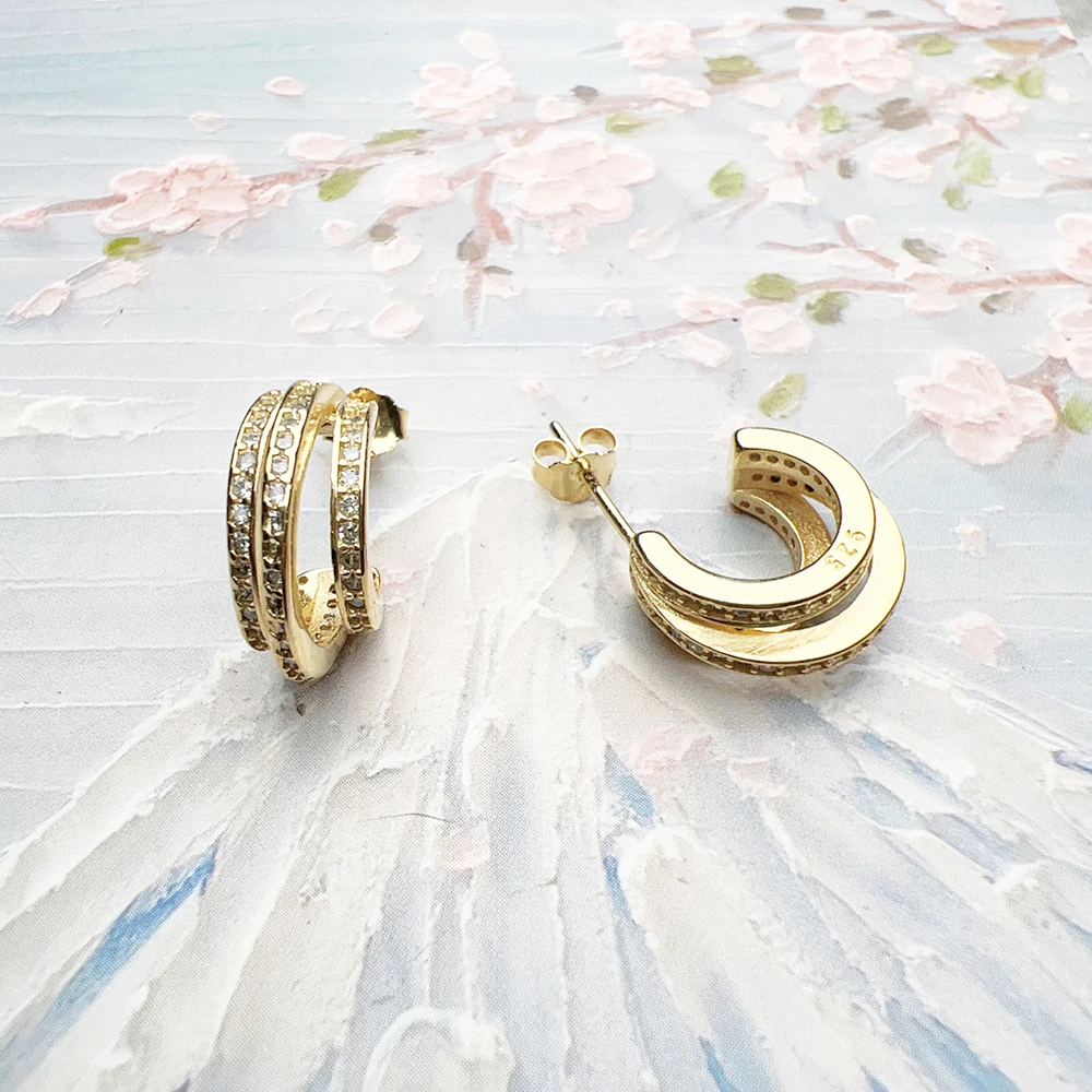 Золотые круги креольское шарнирное кольцо Изящные Ювелирные изделия для женщин