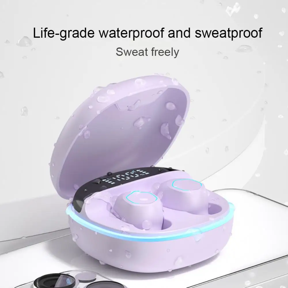 

Mini Headphones With Microphone Charging Case Tws Earphone -compatible Earbuds For Huawei Xiaomi Led Display