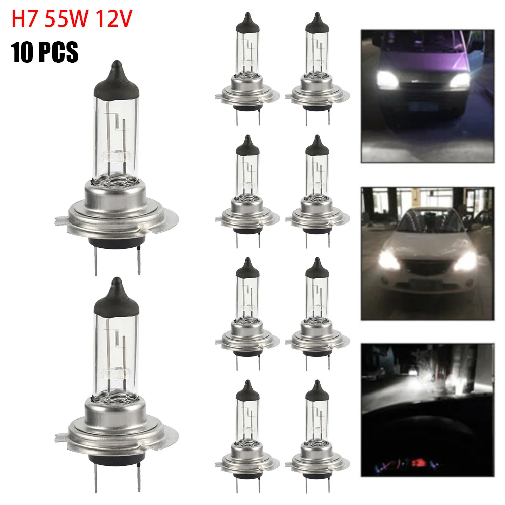 

10PCS H7 Halogen Headlight Bulb H7 55W 12V Halogen Headlight Bulb Super 6000k Warm White Light Bulb Headlight