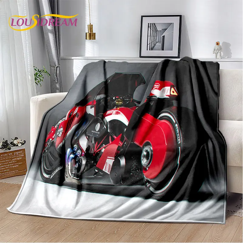 

3D Cyberpunk Concept Motorcycle Cartoon Soft Plush Blanket,Flannel Blanket Throw Blanket for Living Room Bedroom Bed Sofa Picnic