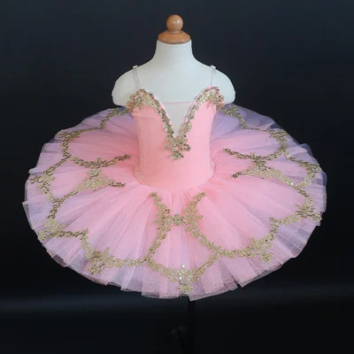 

2022 Children's peach ballerina dress window display cygnet Dance Dress Tutu Dress performance Dance Costume