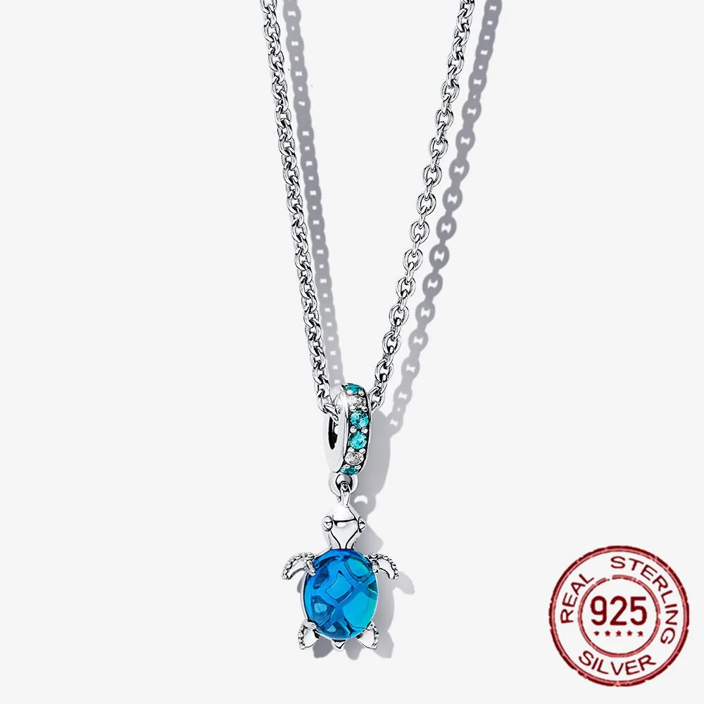 

Подвеска из венецианского стекла, серебряная цепочка 925 пробы, подходит для браслета Pandora, подарок, праздник