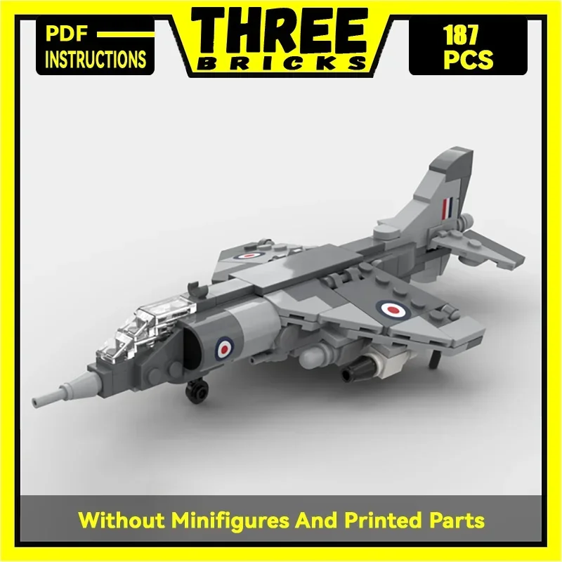 

Конструктор Moc, военная модель, масштаб 1:72, боевой конструктор Harrier GR.1, модульные блоки, подарок, Рождественская игрушка, набор для сборки «сделай сам»