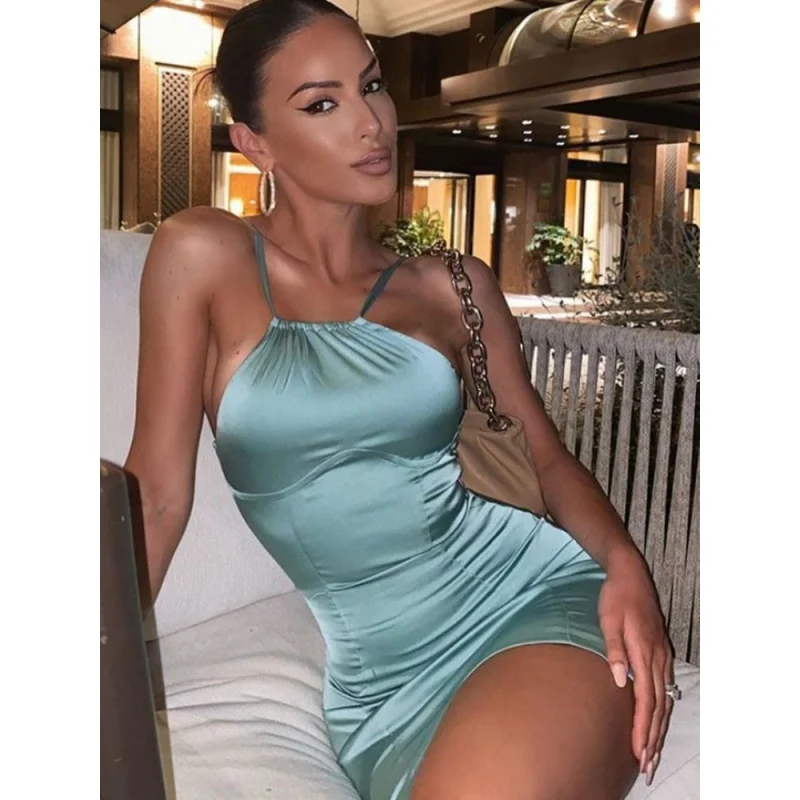 

Европейская, американская, сексуальная, женская плиссированная юбка на подтяжках, одношаговая летняя новинка