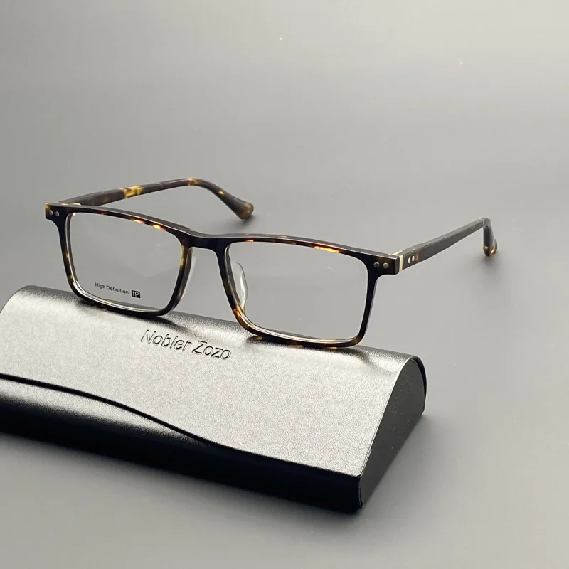 Очки мужские с квадратной оправой оптические аксессуары в стиле ретро из ацетата