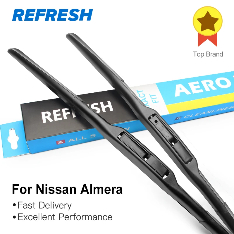 

Освежающие гибридные щетки стеклоочистителя для Nissan Almera Fit Hook Arms модель автомобиля год с 1995 по 2006