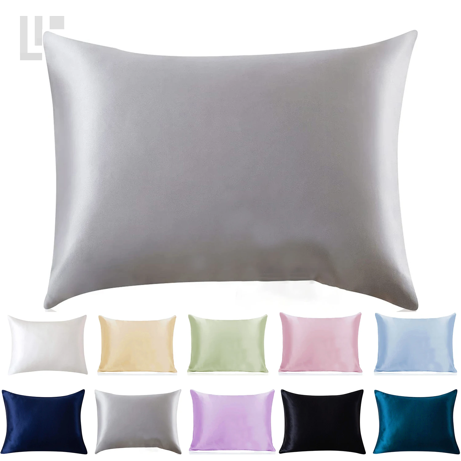 LZ 100% шелк тутового дерева наволочка 19Momme для волос и кожи с молнией красота мягкий дышащий гладкий обе стороны натуральный