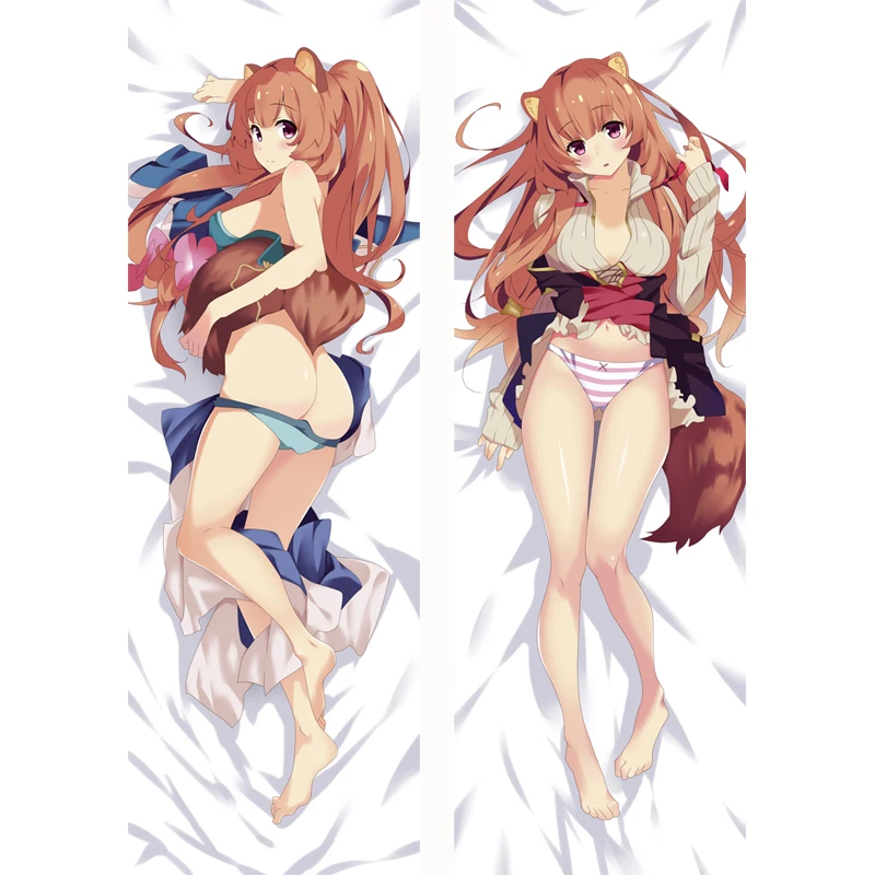 

New Pattern Anime The Rising of the Shield Hero Filo Raphtalia Hugging Body Pillowcase Dakimakura Pillow Cover Case