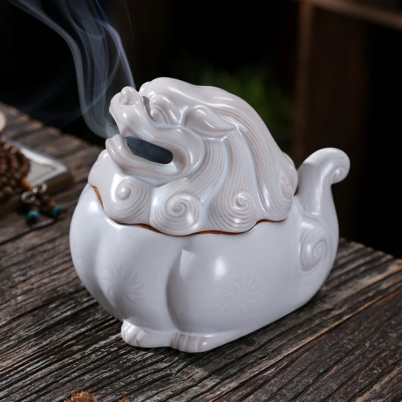 

Smoke Diffuser Incense Burner Stick Backflow Ceramic Outdoor Incense Burner Creative Table Incensario Home Fragrance FY40XP