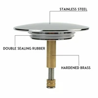1pcs 70mm universal stainless steel basin pop up drain filter hair catcher sink strainer bathtub stopper bathroom tool