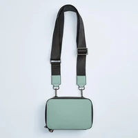 casual small box designer ladies messenger bag fashion pu leather wide shoulder strap messenger bag