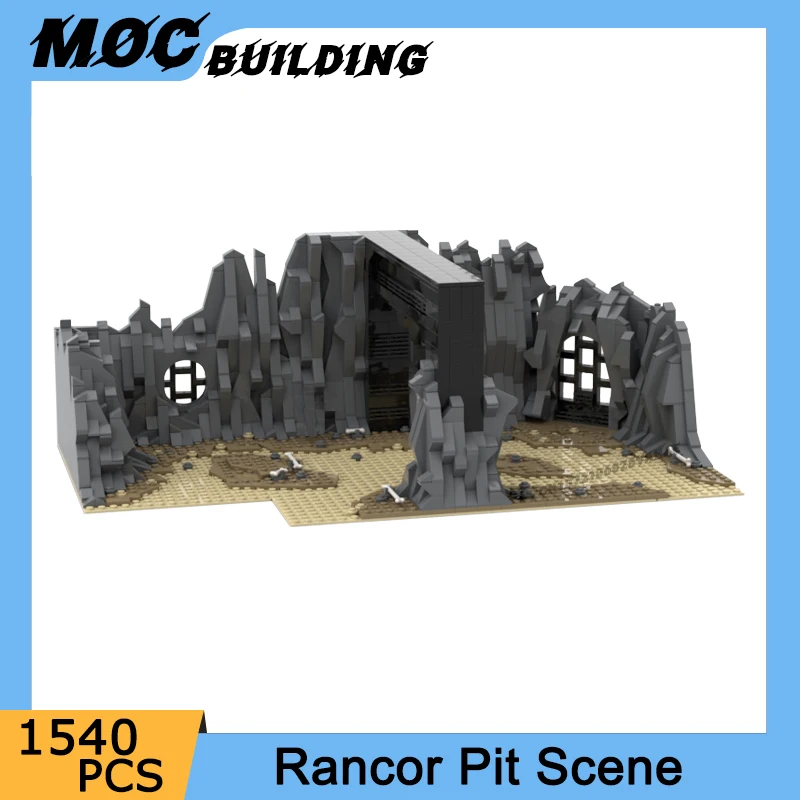 MOC космический фильм серии сцена Rancor Pit модель строительные блоки DIY сборка