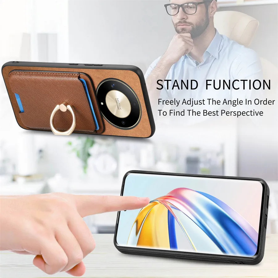 Роскошный чехол Honor X9B X7B X7A 90 для Huawei Magic 6 Pro Lite 2 в 1 съемная задняя крышка Magsafe Smart 100