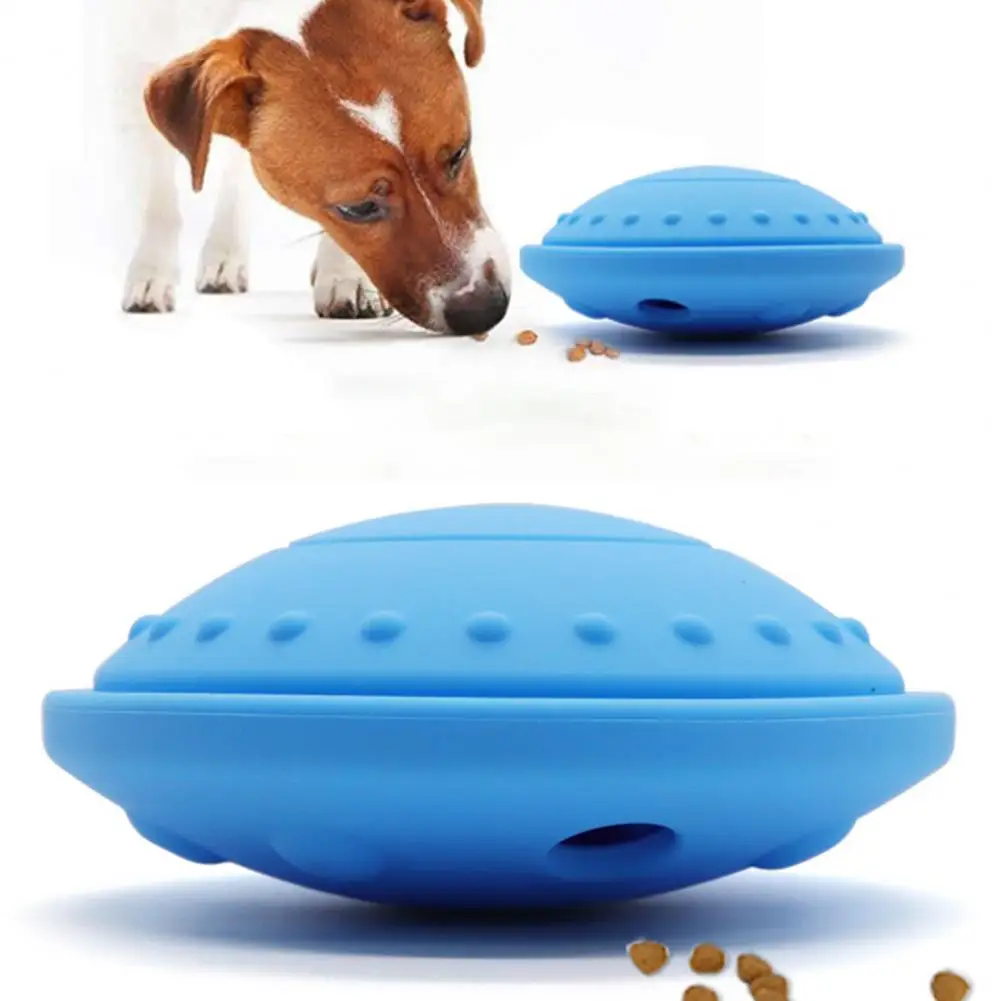 

Indoor Outdoor Play Toy for Pets Dog Feeding Toy Automatic Gliding Disk for Fun Bite-resistant Pet Flying Disc with Food Grade