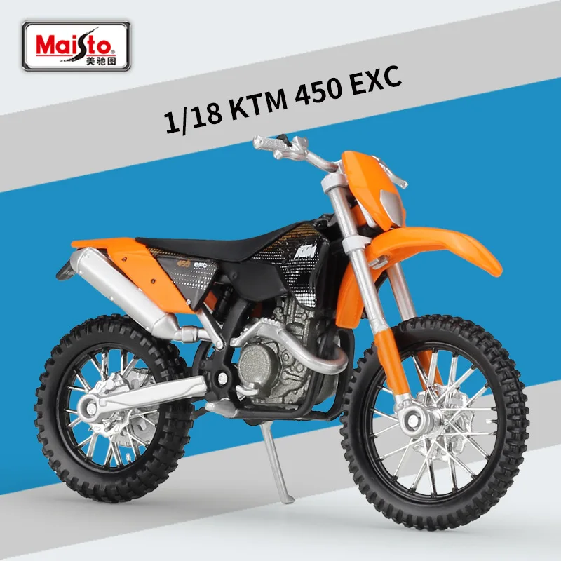 

Maisto 1:18 KTM 450 EXC 450 Rally Diecast Alloy Metal Motorcycle Road Racing Model B276