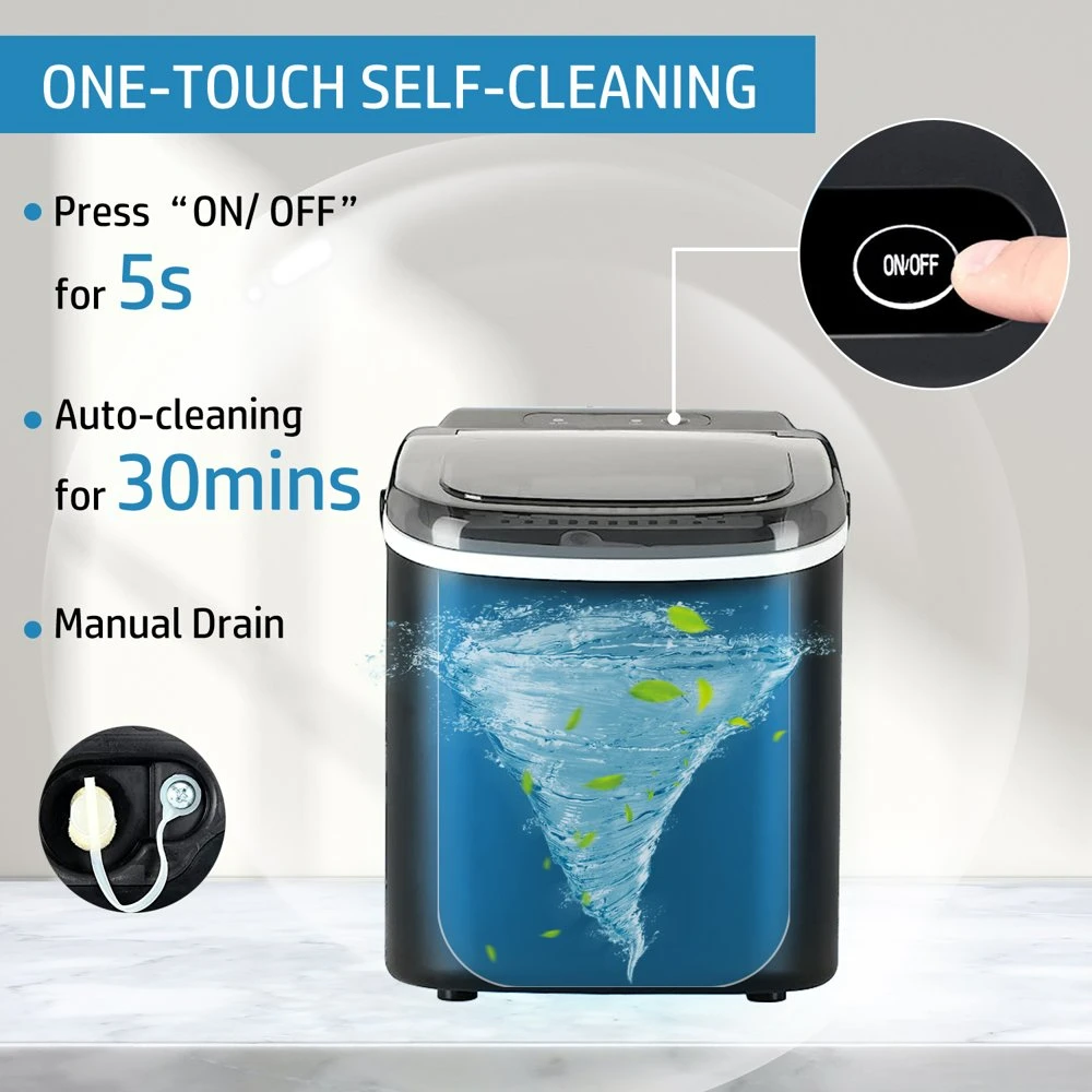 

Ice Maker Countertop 26 lbs, Black