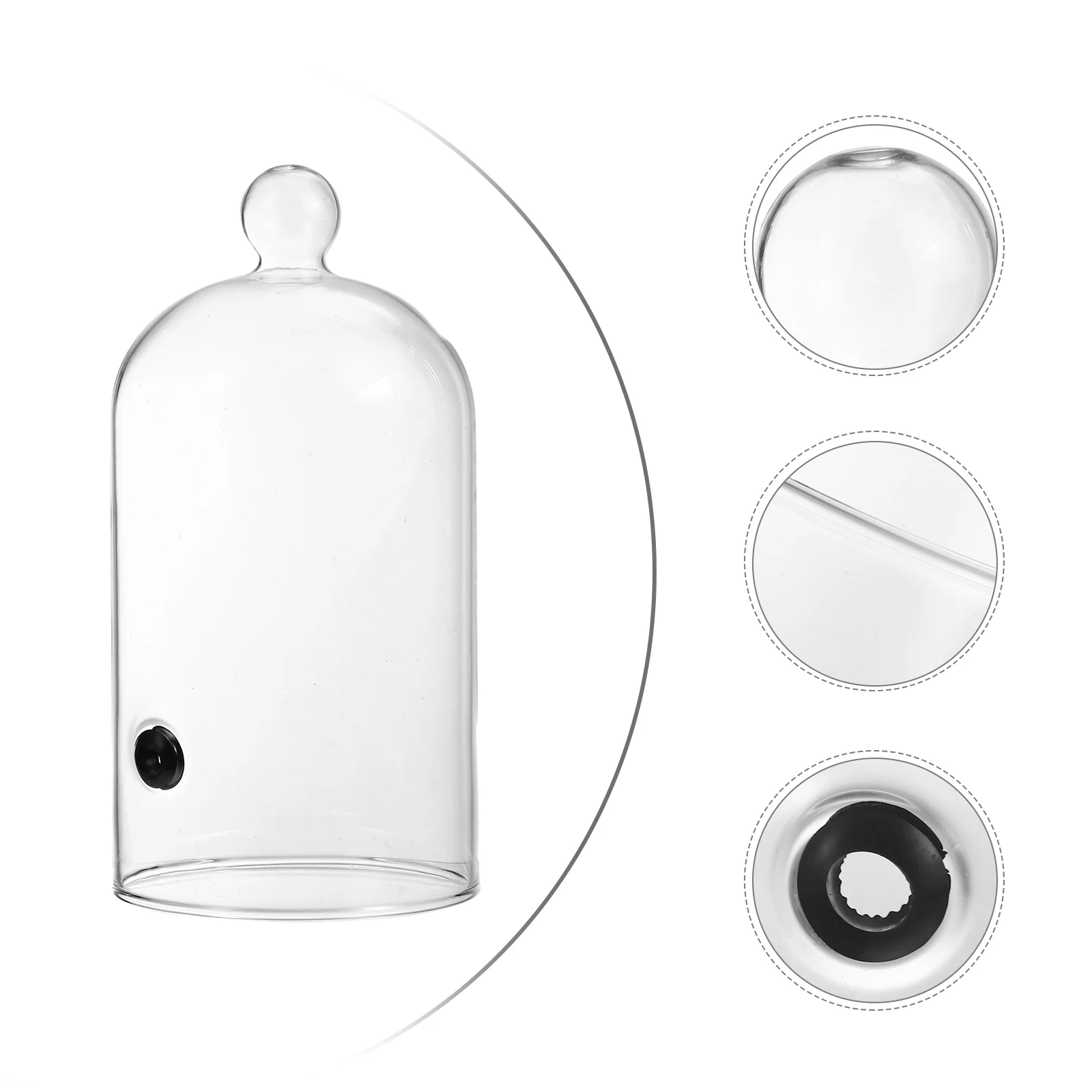 

Dome Coversmoking Glass Infuser Lid Display Cloche Cakesmoker Cupcake Accessories Cup Drinks Cocktail Lids Tent Plate Dessert