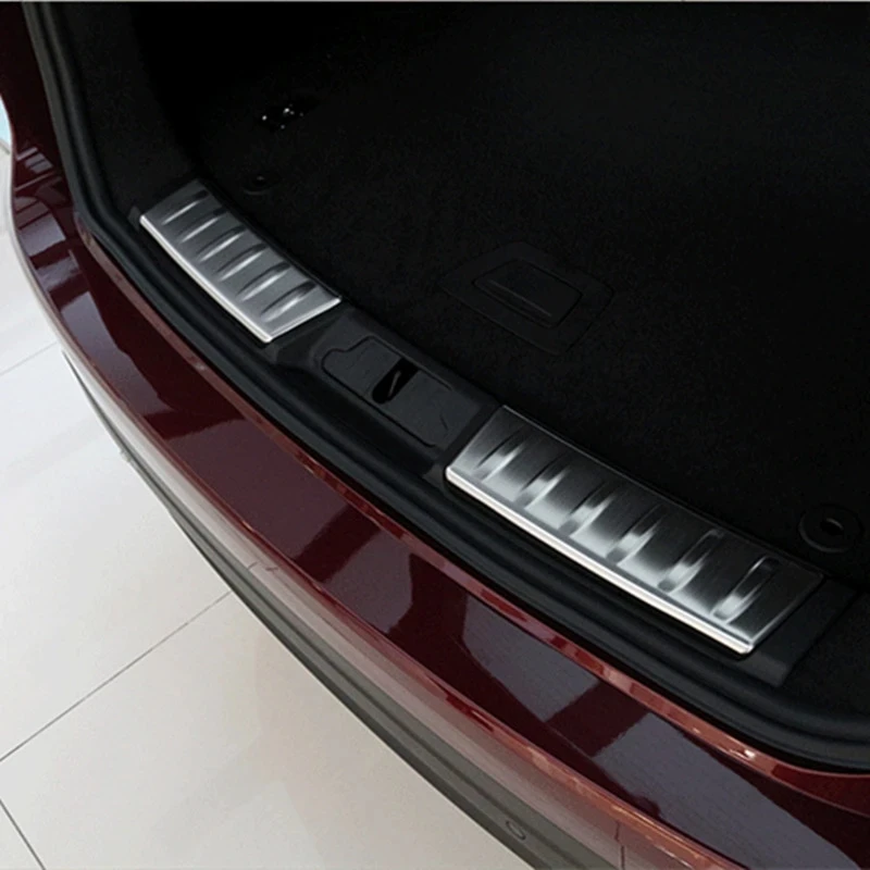 Защитный бампер для заднего багажника из нержавеющей стали Jaguar F-Pace 2016 2017 2018 2019