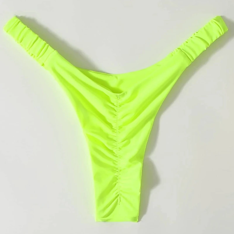 

Solid Color Hot Sale Women Sexy Bottoms Swimsuit Bikini Swimwear Cheeky Thong V Swim Trunks Brazillian Swimsuit Swim Shorts