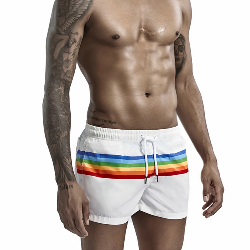 

Новые пляжные спортивные шорты, мужские боксеры, плавки для плавания, модный раздельный купальник, спортивные пляжные брюки для плавания