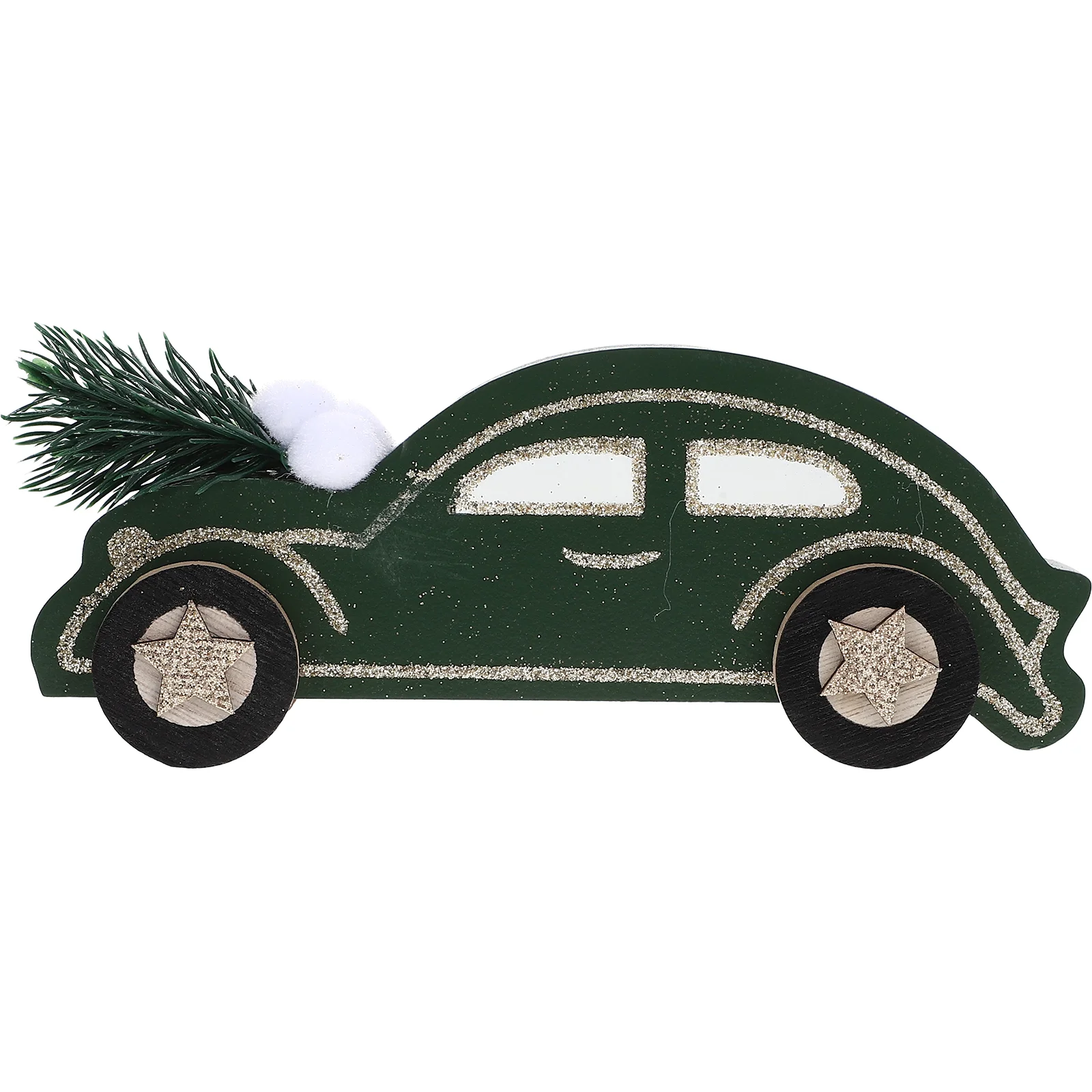 

Xmas Car Decoration Desktop Car Ornament Wooden Car Decoration Table Festival Adornment