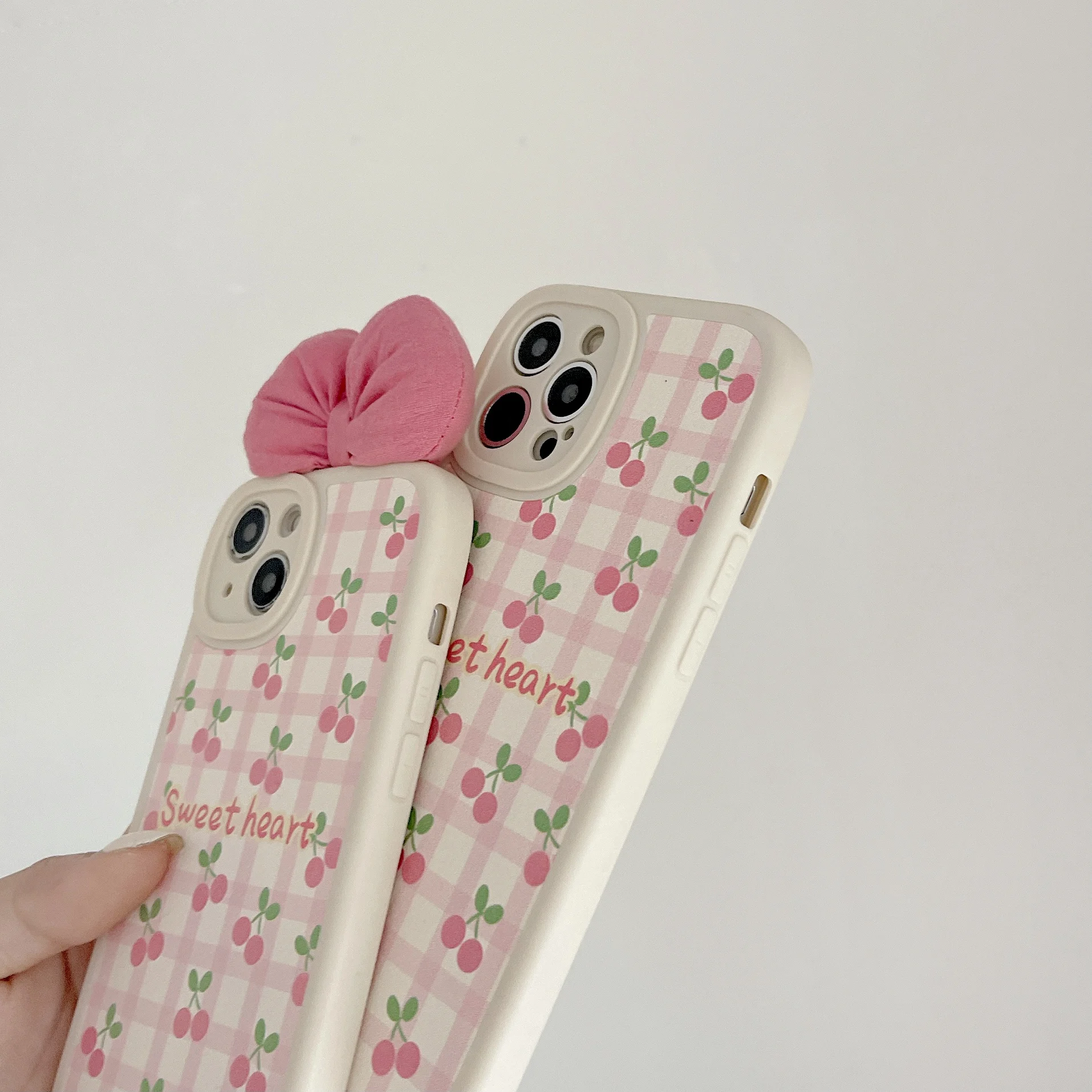 Освежающий розовый чехол-бабочка с вишней для iPhone 13 Pro Max задняя крышка телефона 12