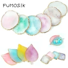 Искусственные Типсы для ногтей, 1 шт., полимерный камень, цветная Палитра для рисования ногтей, для смешивания цветов, демонстрации, маникюра, гель-лака