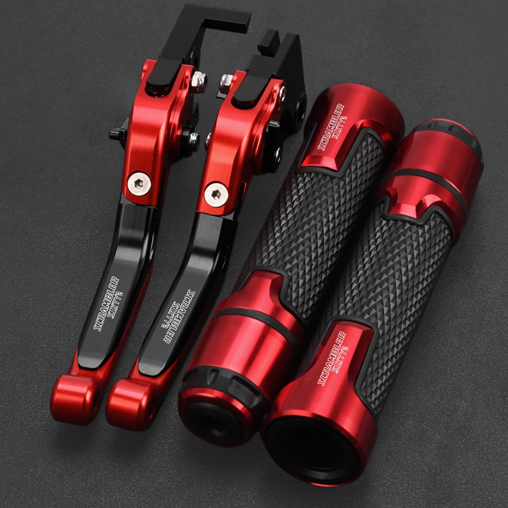 

For Ducati SCRAMBLER SIXTY2 2015-2019 2018 2017 2016 2014 Motorcycle Adjustable Extendable Brake Clutch Levers Handlebar grips