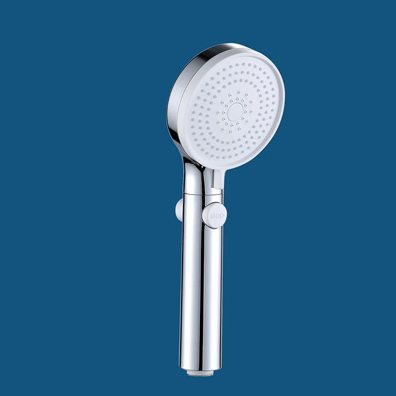 

Shower Head Shower Head with Soft Silicone Outlet Hole High Pressure Water Saving Three-Speed Adjustable Bathroom Accessories