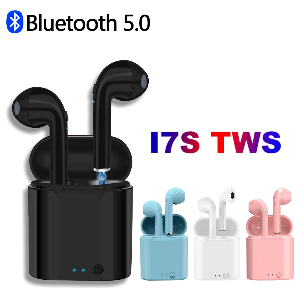 

Беспроводные наушники i7s tws, Bluetooth наушники, спортивные водонепроницаемые наушники-вкладыши, стереонаушники с басами, бесплатная доставка