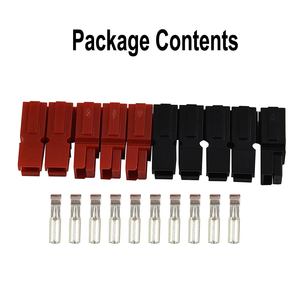 

5 пар, красный и черный, 30 А, 600 В, 12-16awg