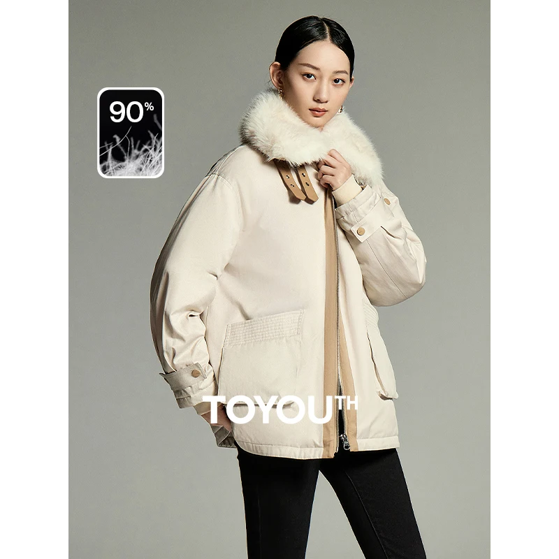 

Женский пуховик с длинным рукавом и плюшевым воротником, цвета хаки