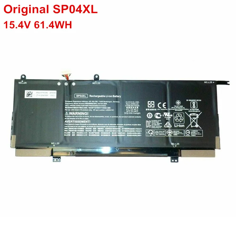 

New 15.4V 61.4WH Original SP04XL Laptop Battery for HP Spectre X360 13-AP000 HSTNN-IB8R L28764-005 TPN-Q185 L28538-1C1