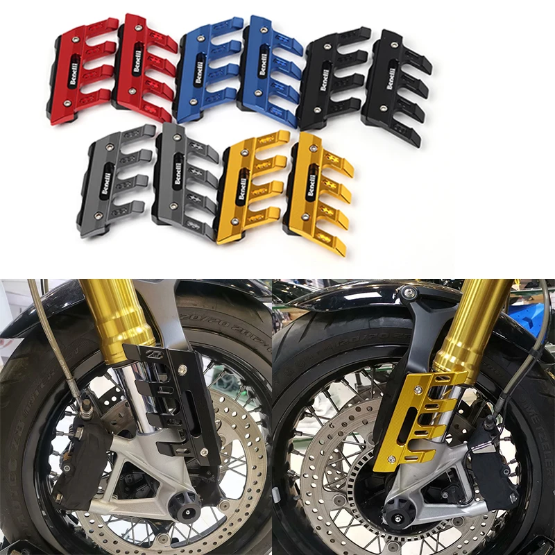 

For Benelli TNT125 TNT135 Motorcycle Mudguard Front Fork Protector Guard Block Front Fender Anti-fall Slider Accessories