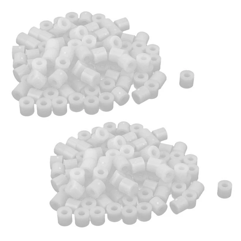 Plastic Cylinder Spacer Washer 7Mm X 3.2Mm X 6Mm 200 Pcs Ivory