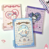 sanrio kawaii melody coil notebook anime kuromi cinnamoroll portable hand ledger cartoon stationery cute office school supplies