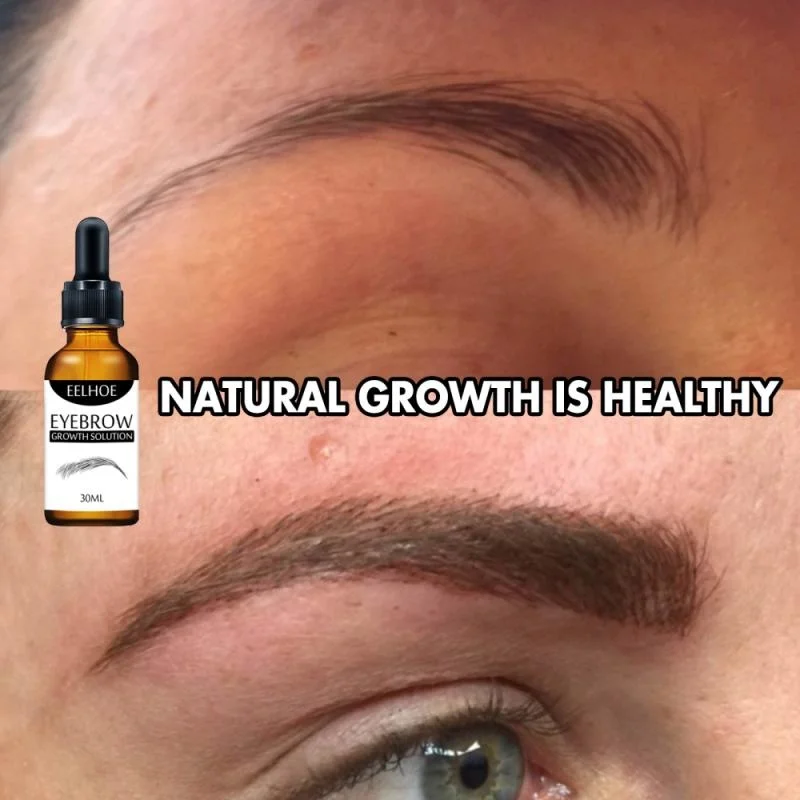 Suero Natural para el crecimiento de las cejas, aceite esencial para el crecimiento rápido de las cejas, previene la pérdida de cabello, tratamiento dañado, productos para el cuidado de las cejas gruesas