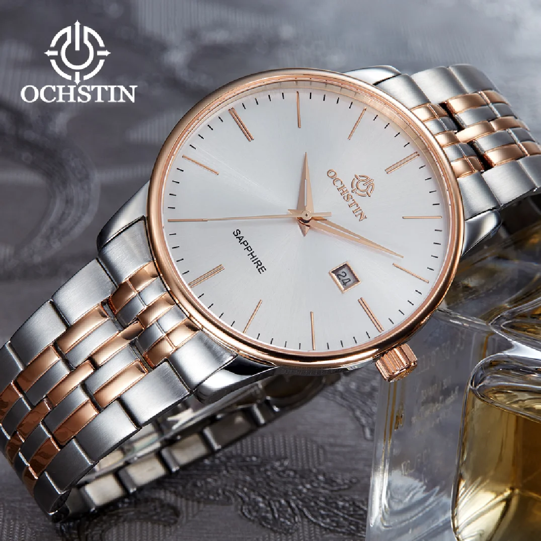 OCHSTIN Lovers Watch Original for Men Business Women Fashion Casual Waterproof Stainless Steel Quartz Ladies Wristwatches Couple