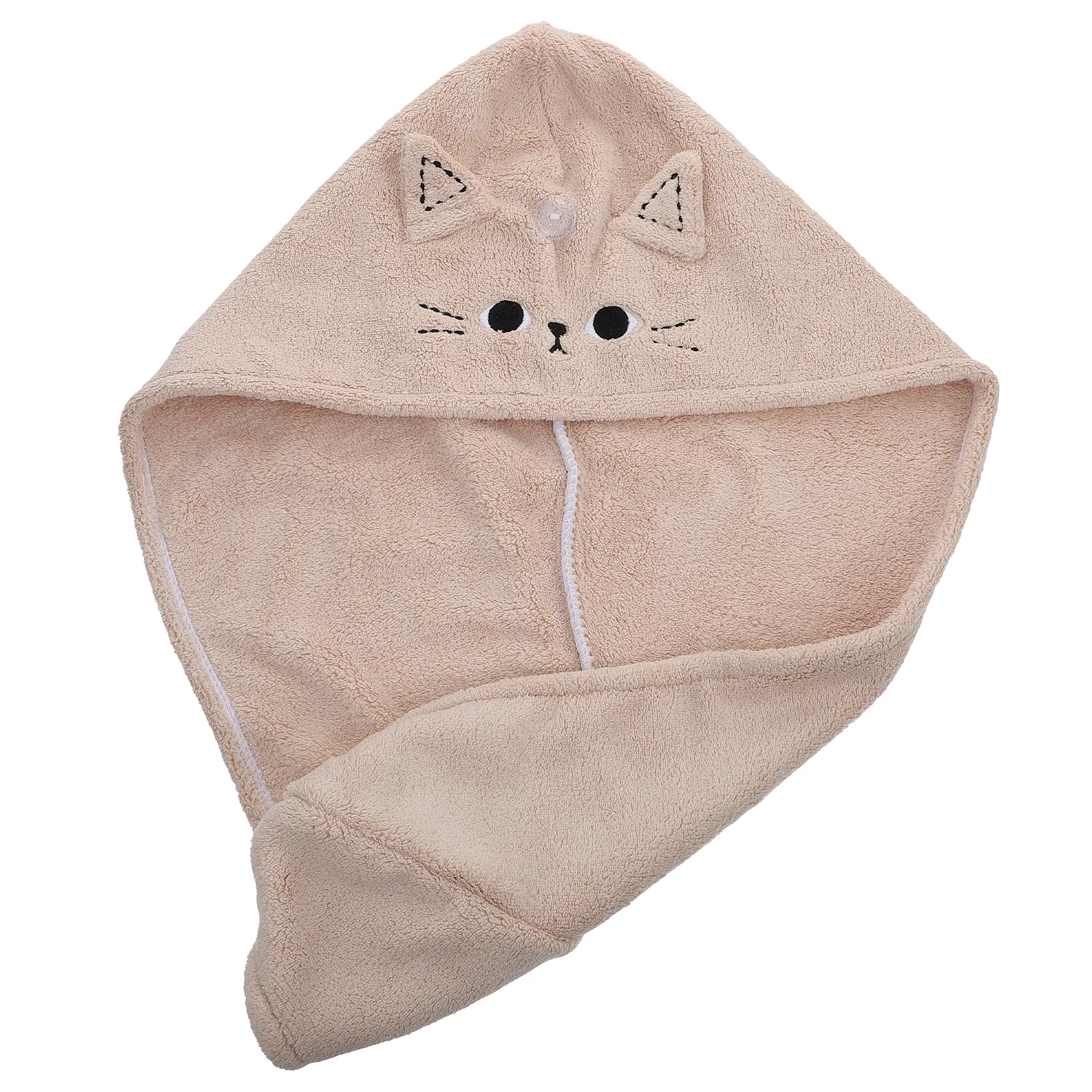 

Quick Hair Turban Girl Bath Hair Dry Hat Home Use Coral Fleece Hair Towel Hat