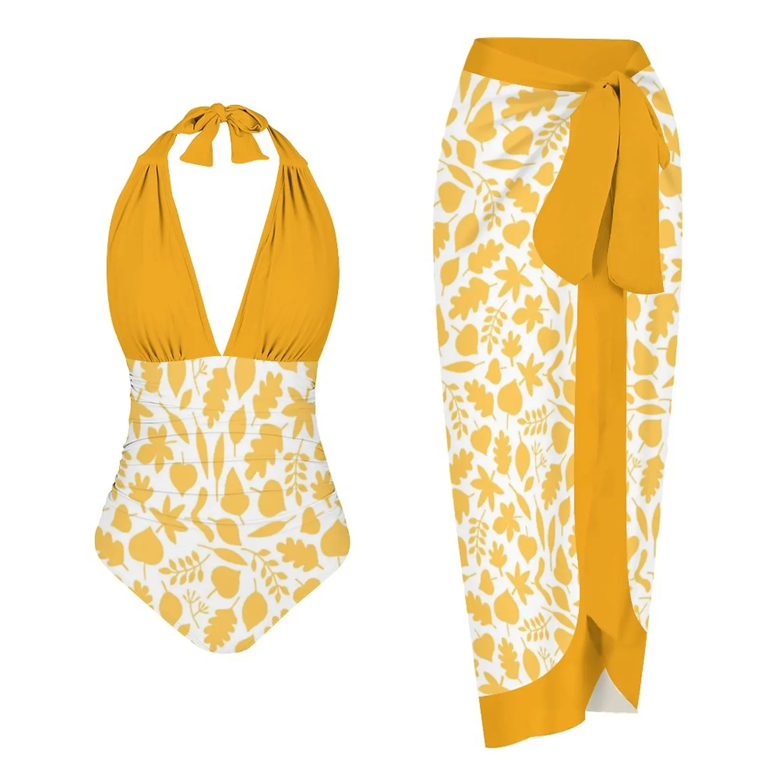 Женский слитный купальник