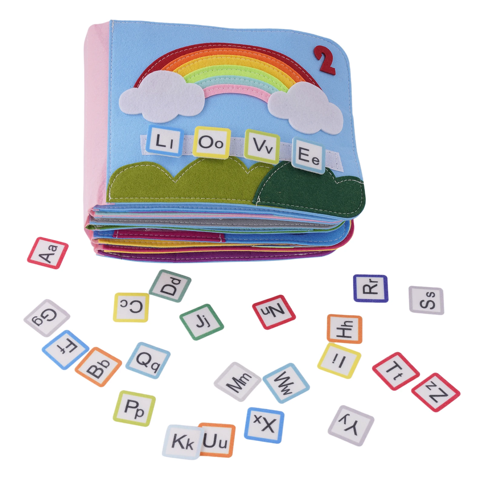 

Книга из войлока для малышей, 16 страниц