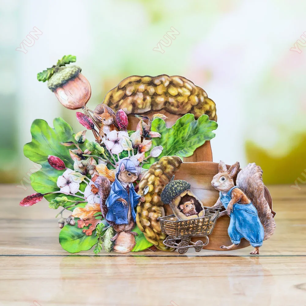 Блестящий яркий драгоценный камень кенгуру могучий дуб металлические Вырубные