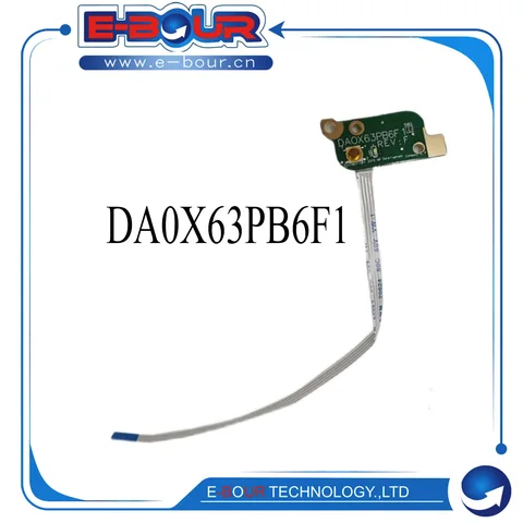 Плата кнопки питания ноутбука для Probook 450 455 470 475 G3 DDA0X63TB6F1 15,6-дюймовая плата включения и выключения ноутбука с гибким кабелем, новая