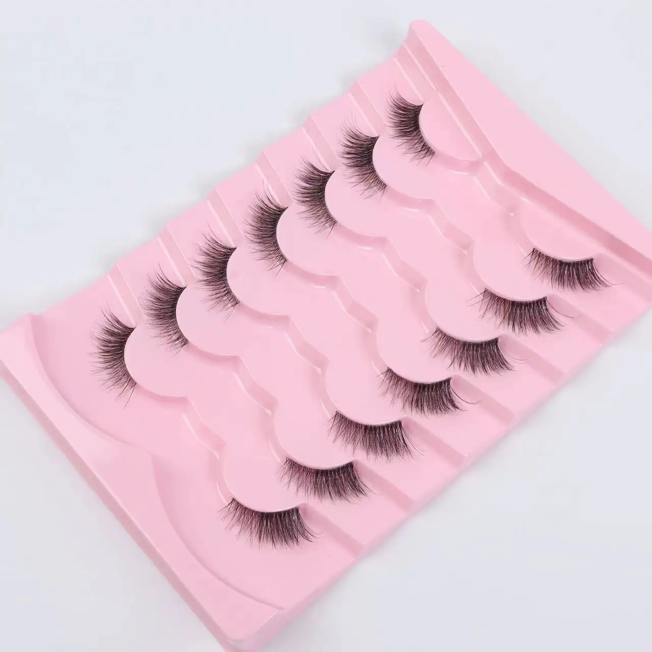 Ресницы Накладные прозрачные удлиненные 7 пар