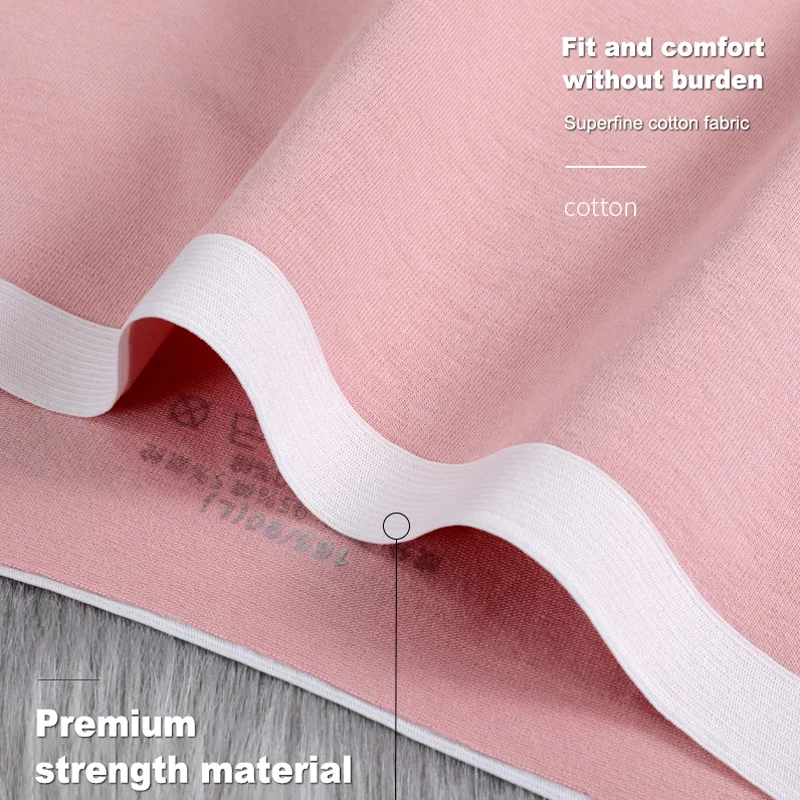 Трусы Женские однотонные нижнее белье из хлопка дышащие трусики с завышенной